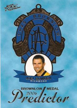 2006 Select AFL Supreme - Brownlow Predictors #BP20 Joel Bowden Front
